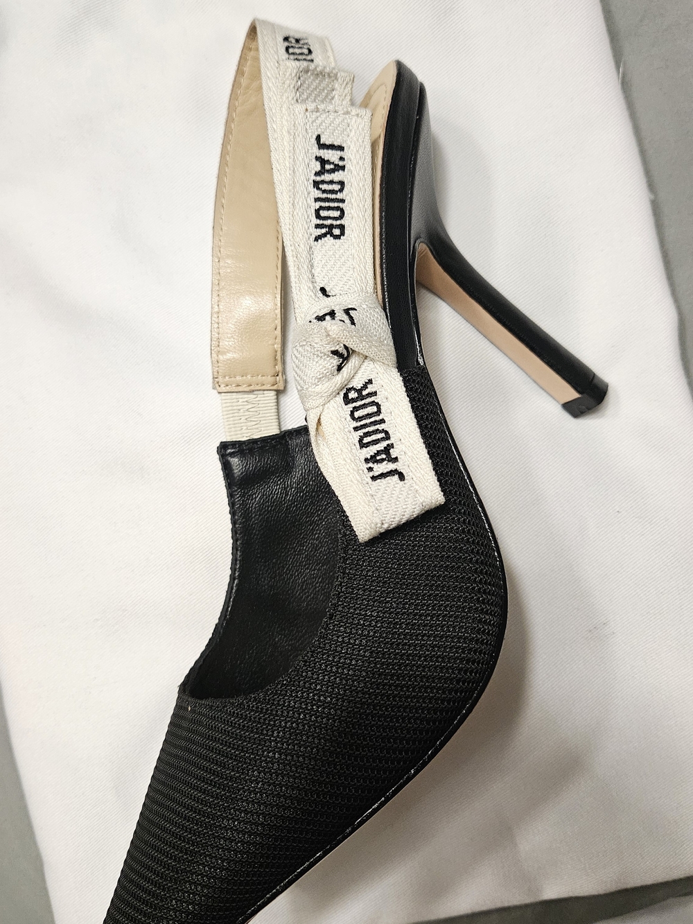 J'Adior Black Slingback Pump